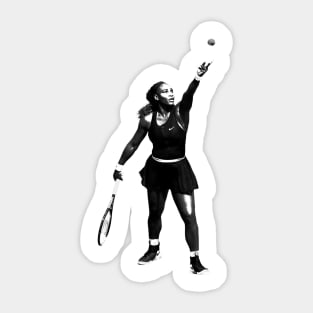 Serena Williams - Aesthetic Vintage Sticker